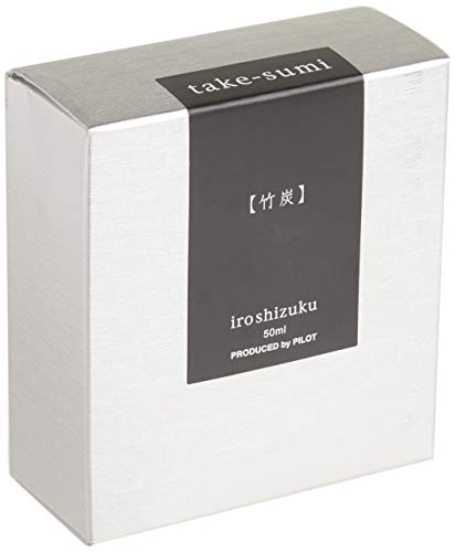 PILOT Iroshizuku Bottled Fountain Pen Ink, Take-Sumi, Bamboo Charcoal (Black) 50ml Bottle (69224)