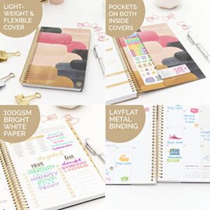 bloom daily planners 2023 Calendar Year Day Planner (January 2023 - December 2023) - 5.5” x 8.25” - Weekly/Monthly Agenda Organizer Book with Stickers & Bookmark - Jewel Tones