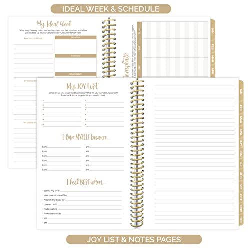 bloom daily planners 2023 Calendar Year Day Planner (January 2023 - December 2023) - 5.5” x 8.25” - Weekly/Monthly Agenda Organizer Book with Stickers & Bookmark - Jewel Tones