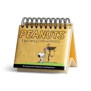 dayspring – peanuts – smiles and blessings – perpetual calendar (75668), yellow