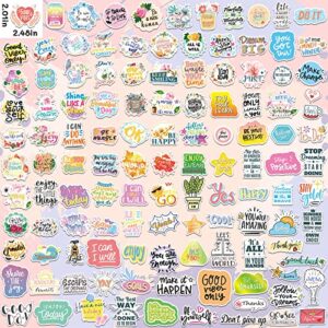 300 Pieces Inspirational Quote Stickers for Teens Students Teachers, Motivational Stickers for Water Bottles Women, Aesthetic Laptop Decals Waterproof Vinyl Positive Stickers for Planners Scrapbooking