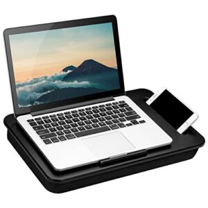 lapgear sidekick lap desk with device ledge and phone holder – black – fits up to 15.6 inch laptops – style no. 44218