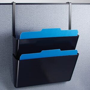 Officemate Universal Partition Hanger Set, Adjusted to fit panels with 1 1/4 inch to 3 1/2 inch thickness, Metal Black (21460)