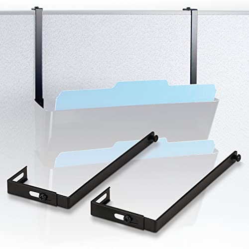 Officemate Universal Partition Hanger Set, Adjusted to fit panels with 1 1/4 inch to 3 1/2 inch thickness, Metal Black (21460)