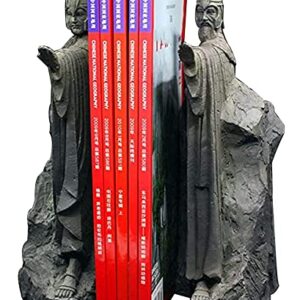 KLQJNP Bookends Book End Lord of Rings Hobbit Book Decoration Resin, Decorative Book Stopper Binder and Dividers, Blue, Large