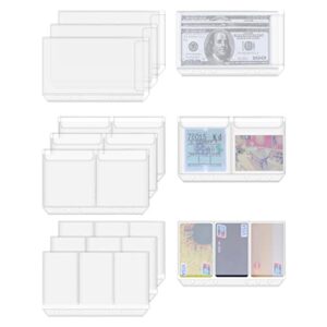 antner a6 6-holes binder pockets notebook refills filler money organizer cash envelopes bill pouch name card business card sleeves pages, 12 pieces
