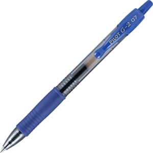 PILOT® G2 Premium Retractable Gel Ink Pens, Fine/Medium Point, 0.7 mm, Gray/Silver Barrel, Blue Ink, Pack Of 36 Pens