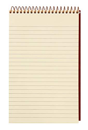 Ampad Gold Fibre Retro Writing Pad, Red Cover, Ivory Paper, 5 x 8, Medium Rule, 80 Sheets, 1 Each (20-007)