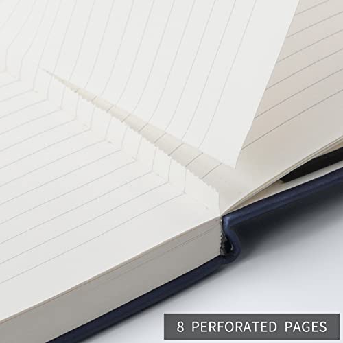 RETTACY Lined Journal Notebook Hardcover 2 Pack - A5 Business Journal with 376 Numbered Pages,100gsm Thick Paper 5.75'' × 8.38''