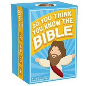 so you think you know the bible – a fun bible trivia game for families, fellowships and bible study – a great christian gift