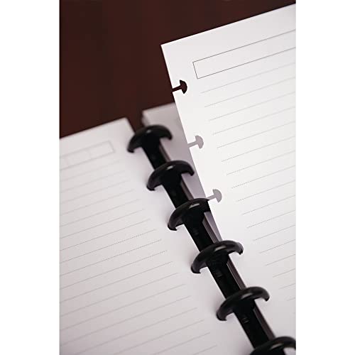 TUL Custom Note-Taking System Discbound Refill Pages, 5.5" x 8.5" Junior Size, Narrow Ruled, 100 Pages (50 Sheets) White