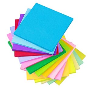 (16 pack) sticky notes 3×3 inches,bright colors self-stick pads, easy to post for home, office, notebook