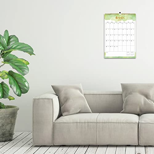 2023-2024 Wall Calendar - 18 Monthly Wall Calendar 2023-2024, 12" x 17", Jul. 2023 - Dec. 2024, Twin-Wire Binding, Hanging Hook, Blocks and Julian Dates - Colorful Waterink