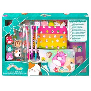 fashion angels squishmallows journal gift set – includes journal, pencil pouch, squishmallows stickers, erasers, and 3 mechanical pencils – join the squish squad – cute stationery set – ages 6 and up