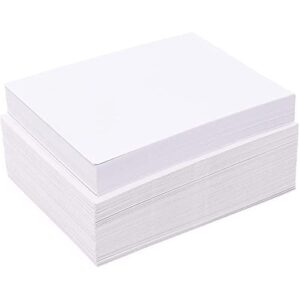 pipilo press 100 pack blank invitation cards with envelopes for weddings, birthday party, baby shower, diy (5×7 in)