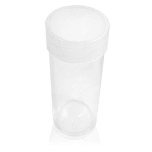 BCW Clear Quarter Coin Tubes with Screw-On Cap, Each Holds 40 Quarters (10-Tubes Total)