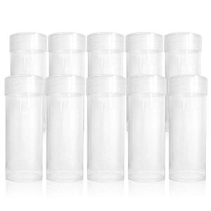 BCW Clear Quarter Coin Tubes with Screw-On Cap, Each Holds 40 Quarters (10-Tubes Total)