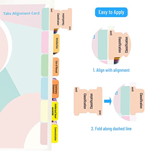 Index Tabs for DSM-5-TR, 94 Printed DSM-V-TR Tabs and 18 Blank Tab Stickers, with Alignment Card and Abbreviation Description Cards for The Diagnostic and Statistical Manual of Mental Disorders.