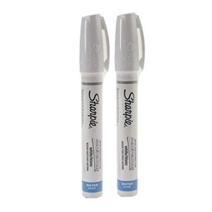 2 markers: sanford sharpie poster-paint markers white medium point (37206)