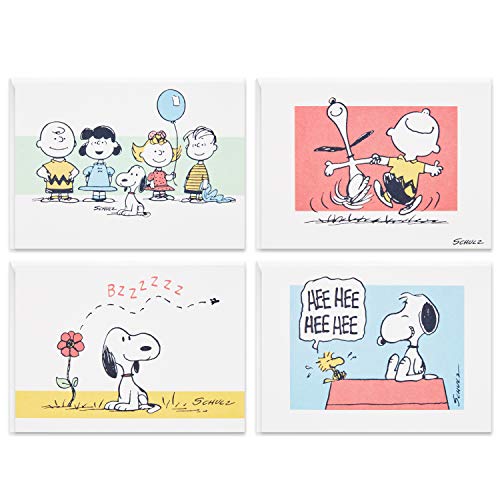 Hallmark Peanuts Blank Cards Assortment, 70th Anniversary (40 Note Cards with Envelopes)