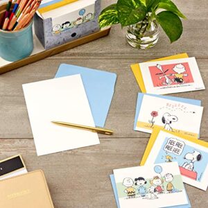 Hallmark Peanuts Blank Cards Assortment, 70th Anniversary (40 Note Cards with Envelopes)