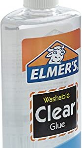 Elmer's Liquid School Glue, Clear, Washable, 9 Ounces, 1 Count Pack of 4