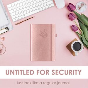 JXSELECT Elegant Income and Expense Tracker Notebook – Accounting Ledger Book for Small Business Owners – Income and Expense Log Book with – Undated Bookkeeping Record Book, 5.7″ x 8.5″ (Rose Gold)