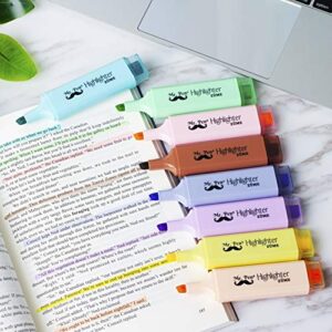 Mr. Pen- Pastel Highlighter, 8 pcs, Tank Style, Chisel Tip, Highlighters Pastel, Bible Highlighter, Aesthetic School Supplies, Cute School Supplies, Aesthetic Cute Highlighters, Highlighters No Bleed