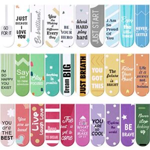 30 pieces inspirational quotes magnetic bookmarks encouraging bookmarks magnet page markers positive magnetic page clips bookmark for students teachers school home office supplies