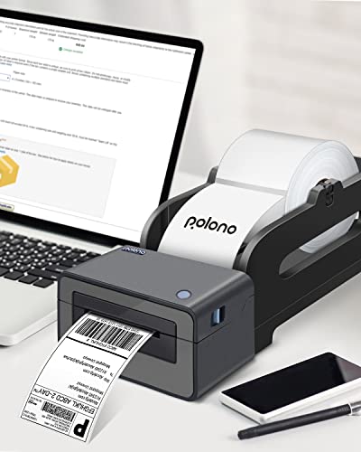 4"x6" Direct Thermal Shipping Label Compatible with Zebra, JADENS, iDPRT SP410, POLONO Perforated Postage Label Paper for MUNBYN, Rollo, Jiose, Permanent Adhesive, Commercial Grade, 200 Labels/Roll