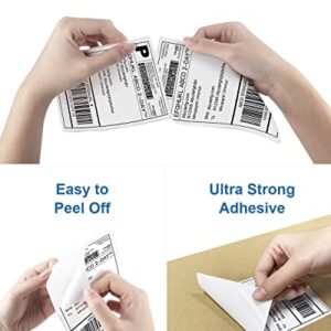 4"x6" Direct Thermal Shipping Label Compatible with Zebra, JADENS, iDPRT SP410, POLONO Perforated Postage Label Paper for MUNBYN, Rollo, Jiose, Permanent Adhesive, Commercial Grade, 200 Labels/Roll