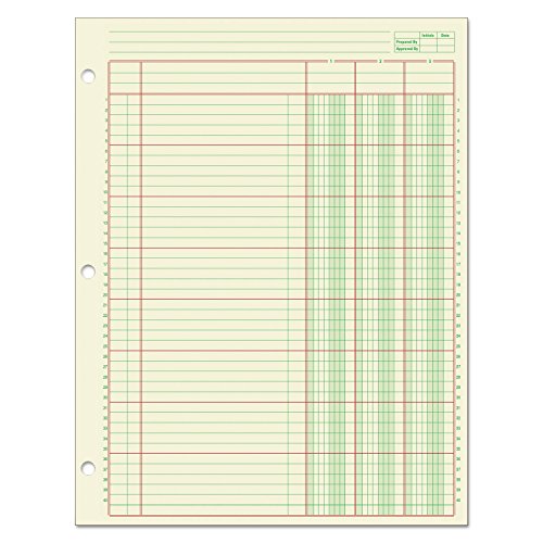 CARDINAL BRANDS INC. - Columnar Analysis Pad, 3 Column, 8 1/2 X 11, Single Page Format, 50 Sheets/pad ( ABFACP85113 ) ( ACP85113 )