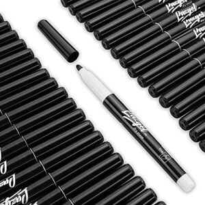 Dry Erase Markers Bulk, LAZGOL 60 Pack Black Low Odor Whiteboard Markers, Fine Point Dry Erase Markers Perfect for Writing on Dry Erase Whiteboard Mirror Glass for School Office Home