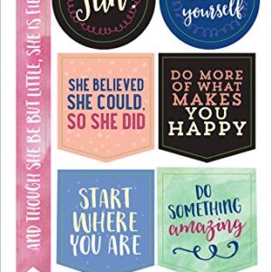 Essential Weekly Planner Stickers - She Believed She Could (Set of 160 Stickers)
