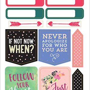 Essential Weekly Planner Stickers - She Believed She Could (Set of 160 Stickers)