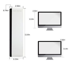 2 Pack Monitor Memo Board,Notepad Message Board,Computer Screen Sticker, Computer Monitor Side Panel,Monitor Message Board Side Panel