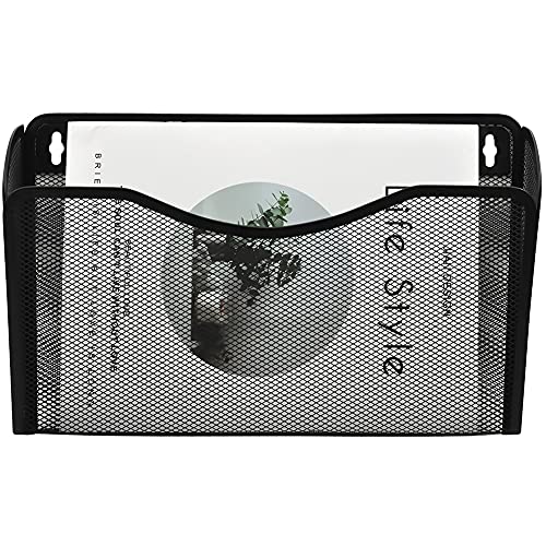 COSYAWN 3 Pack Mesh Wall Mounted File Holder Hanging Wall File Organizers for Home and Office