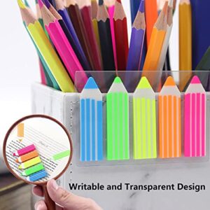ELII 1600pcs Tabs Page Markers Sticky Index Tabs,Book Tabs Arrow Flags Transparent Sticky Notes Colored Writable and Repositionable Book Flags Annotation Tabs,Page Tabs[10 Colors, 8 Sets] (1600)