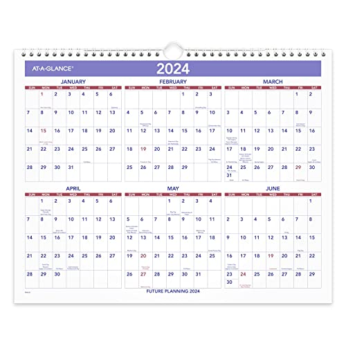 AT-A-GLANCE 2023 Wall Calendar, 15" x 12", Medium Wide, Spiral Bound, Monthly (PM828)