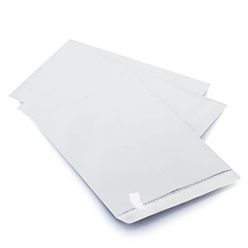 100 6 x 9 Self-Seal Security White Catalog Envelopes - 28lb, 100 Count, Security Tinted, Ultra Strong Quick-Seal, 6x9 inch (38600)