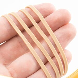 BILINNY Rubber Bands Size 33 - 5 lb. Bulk Pack Made in USA - Tan Color - 3.5 X 1/8 inches RubberBands