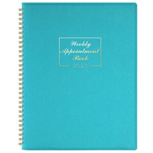 Weekly Appointment Book 2023 - Daily Hourly Planner 2023, January 2023- December 2023, 8.4" x 10.6", 15-Minute Interval, Flexible Soft Cover, Twin-Wire Binding, Perfect for Your Life