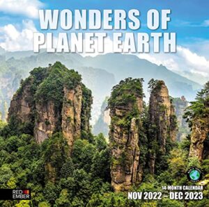 red ember wonders of planet earth 2023 hangable monthly wall calendar | 12″ x 24″ open | thick & sturdy paper | giftable | absolutely astounding