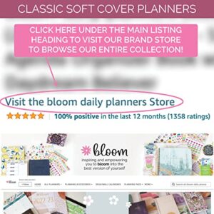 bloom daily planners 2023 Calendar Year Day Planner (January 2023 - December 2023) - 5.5” x 8.25” - Weekly/Monthly Agenda Organizer Book with Stickers & Bookmark - Purple Crystal