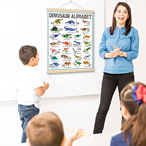 Dinosaur Alphabet Chart Hanger Painting Dinosaur Classroom Posters and Decorations Dinosaur Theme Educational Poster A to Z Dinosaur Names Alphabet Learning Chart for Preschool and Kindergarten