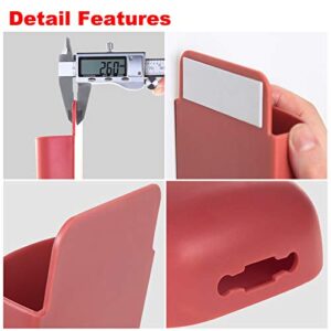 Remote Control Holders Wall Mount Adhesive Pen Holders Adhesive Storages Phone Holders Wall Mount Holder Wall Adhesive Remote Control Holder Containers For Home Office School Supply Storage 3 Pcs Gray