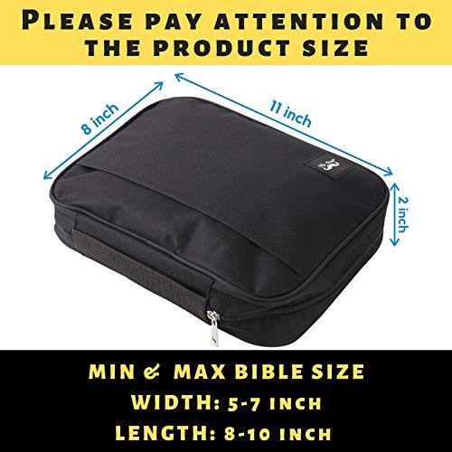 Mr. Pen- Bible Case, Bible Bag, Black, Bible Covers, Bible Holder, Bible Bags Canva, Study Bible Case, Bible Cases, Bible Covers for Bible Study, Covers for Bible, Bible Book Covers for Bible Supplies