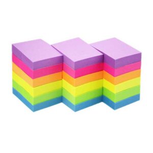 early buy sticky notes 1.5 x 2 self-stick notes 6 bright color 18 pads, 100 sheets/pad (6 bright)