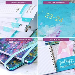 Planner 2023-2024 - Jul.2023 - Jun.2024, 2023-2024 Planner, Academic Planner 2023-2024, 2023-2024 Planner Weekly & Monthly with Tabs, 6.3" x 8.4", Hardcover + Back Pocket + Twin-Wire Binding, Daily Organizer - Oil Painting