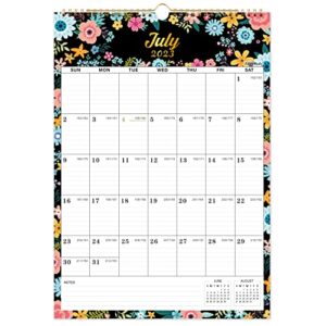 2023-2024 wall calendar – 18 monthly wall calendar with thick paper, july 2023 – dec 2024, 12″ x 17″, large blocks with julian dates, twin-wire binding, hanging hook, perfect for home & office planning